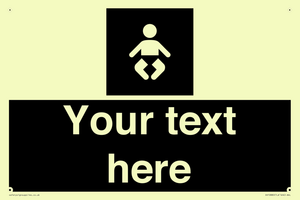 Custom information: black panel baby change